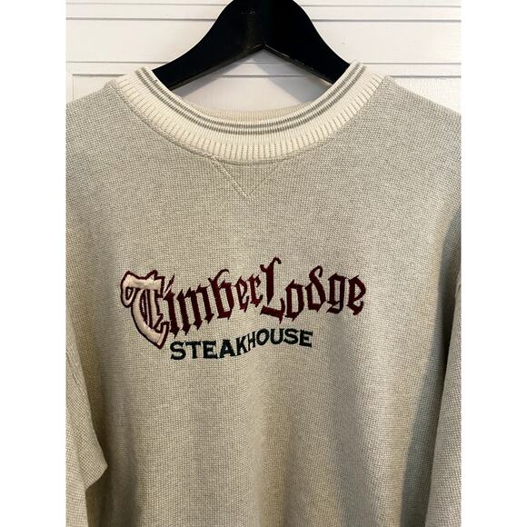 Vintage Timber Lodge Steakhouse Crewneck Sweatshirt - Picture 2 of 4